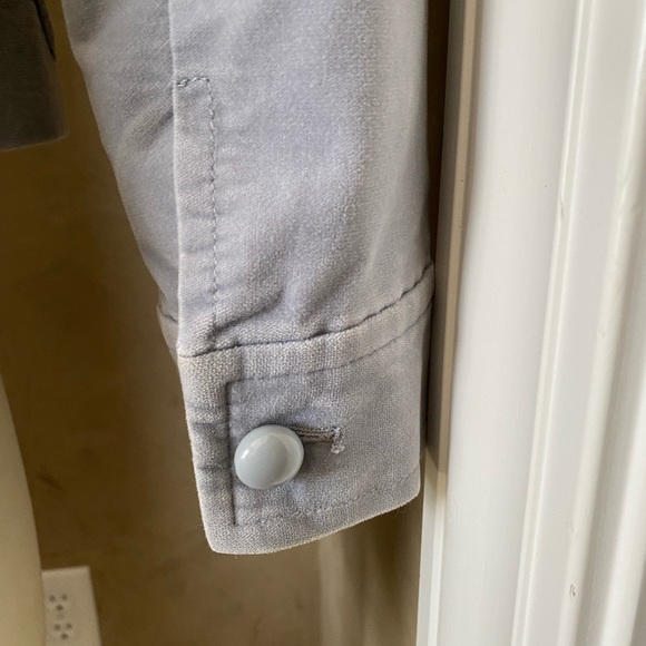 Talbots Grace Fit Glacier Blue Periwinkle Jacket velvet Spring Blazer size 2 - Picture 14 of 16